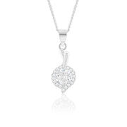 Frost Pendant (Rhodium Plated)